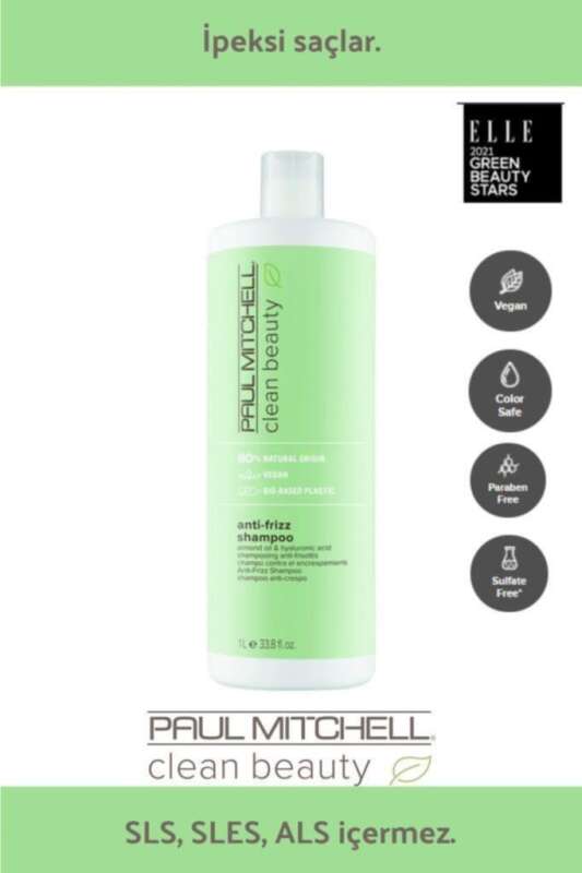 Paul Mitchell Clean Beauty Anti-Frizz Şampuan 1000 ml | Kabarma Önleyici ve Nemlendirici Şampuan - 1