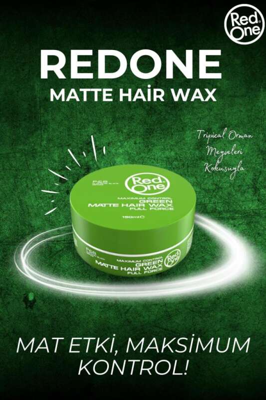 Redone Aqua Hair Wax Mat Yeşil 150ml | Mat ve Güçlü Saç Şekillendirici Wax - 1