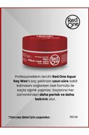Redone Aqua Wax Kırmızı 150ml | Yüksek Tutucu Saç Şekillendirici Wax - 4