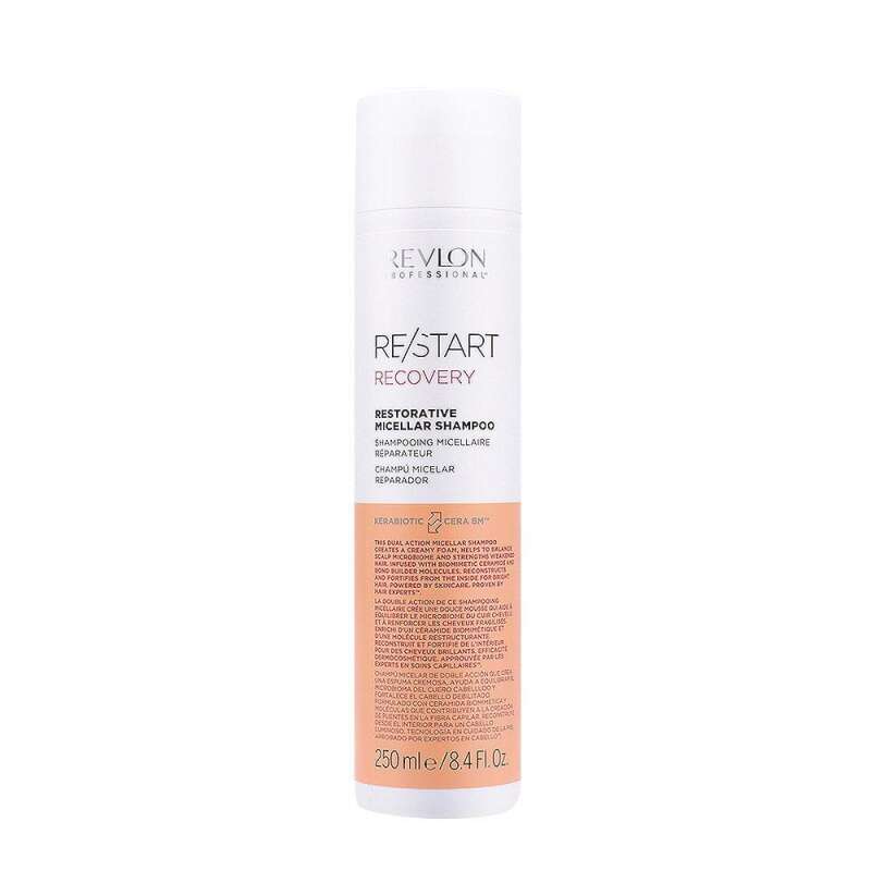 Revlon Restart Recovery Restorative Onarıcı Güçlendirici Şampuan 250 Ml | Hasar Görmüş Saçları Yenileyen ve Güçlendiren Şampuan - 1