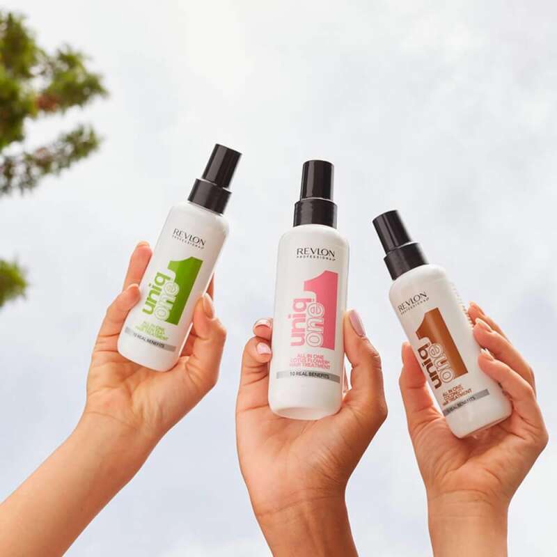 Revlon Uniq One Coconut 10 Etkili Durulanmayan Sprey Maske 150 ml | Hindistan Cevizi Kokulu, Çok Amaçlı Saç Bakım Spreyi - 6