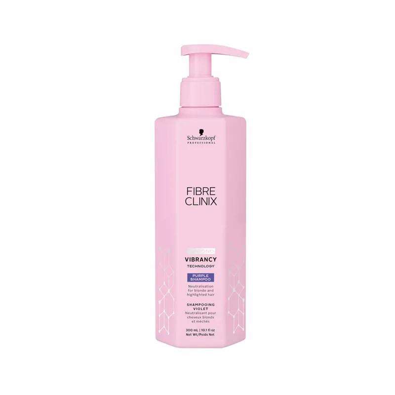 Schwarzkopf Fibre Clinix Vibrancy Purple Şampuan 300ml | Sarı Tonları Azaltan Parlaklık Artırıcı Şampuan - 1