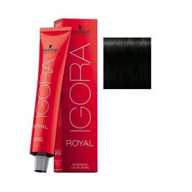 Schwarzkopf Igora Royal Colors 1-0 Siyah Doğal Saç Boyası 60 ml | Yoğun Siyah, Doğal ve Parlak Renk Sonuçları - 