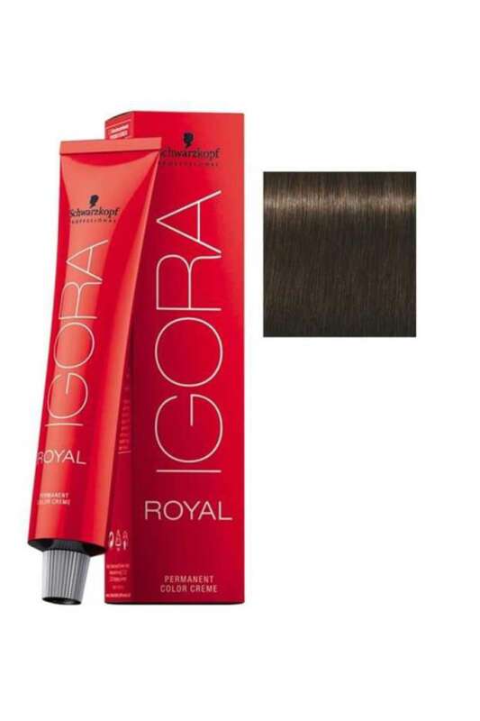 Schwarzkopf Igora Royal Colors 5-0 Açık Kahve Saç Boyası 60 ml | Doğal, Canlı ve Uzun Süre Kalıcı Renkler - 1