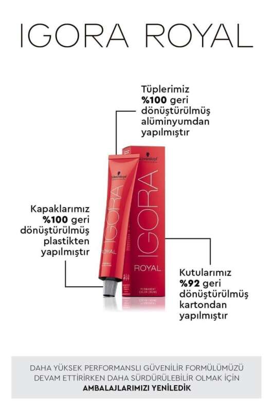 Schwarzkopf Igora Royal Colors 6-63 Koyu Kumral Çikolata Mat Saç Boyası 60 ml | Zengin Çikolata Tonları, Mat ve Doğal Görünüm - 3