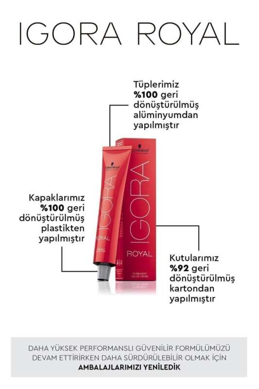 Schwarzkopf Igora Royal Colors 7-55 Kumral Yoğun Altın Saç Boya 60ml - 3