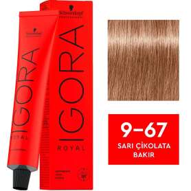 Schwarzkopf Igora Royal Take Over Saç Boyası 60 ml | No - 9.67 Açık Sarı Altın Bakır - 