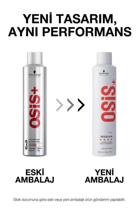 Schwarzkopf Osis+ Hold Session Extra Strong Hold Güçlü Tutuşlu Saç Şekillendirici Sprey 500ml | Uzun Süreli Sabitleme ve Hacim - 1