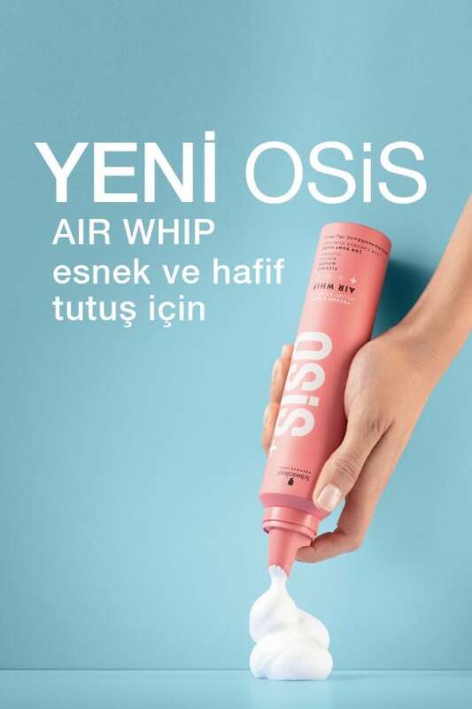 Schwarzkopf Osis+ Volume Body Air Whip Flexible Mousse 200ml | Esnek Saç Şekillendirme ve Hacim Artışı - 3