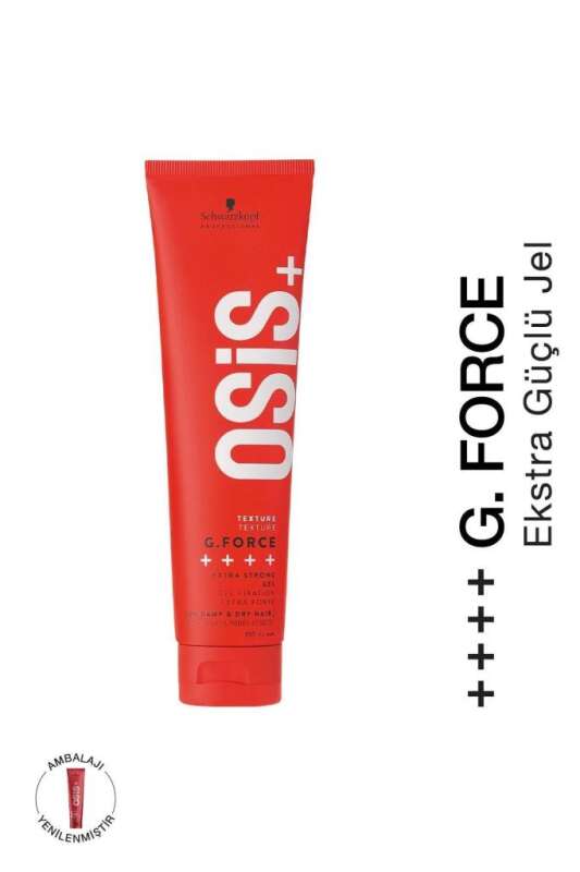 Schwarzkopf Osis+ G.Force Güçlü Tutucu Jel 150ml | Maksimum Tutuş ve Uzun Süreli Şekillendirme - 1
