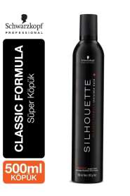Schwarzkopf Silhouette Mousse Super Hold Saç Köpüğü 500ml | Süper Tutuş & Hacim Artırıcı - 