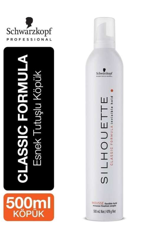 Schwarzkopf Silhouette Orta Tutucu Köpük 500ml | Hacim & Doğal Şekillendirme - 1