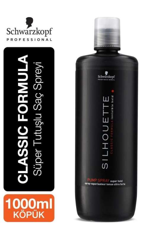 Schwarzkopf Silhouette Süper Tutucu Gazsız Sprey 1000ml | Uzun Süreli Sabitleme & Yumuşak Tutuş - 4