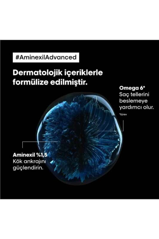 LOréal Professionnel Aminexil Advanced Saç Dökülmesine Karşı Etkili Kür 10x6 ml - Yoğun Güçlendirme & Saç Köklerini Canlandırma - 6