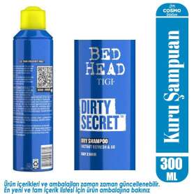 Tigi Bed Head Dirty Secret Dry Şampuan - Yağ Alma, Hacim Artırma ve Anında Tazelik Sağlayan Kuru Şampuan 300 ml - Tigi Bed Head (1)