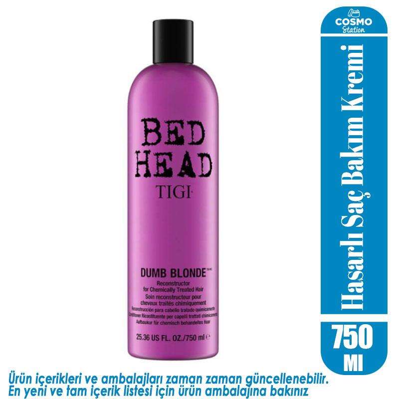 Tigi Bed Head Dumb Blonde Conditioner - İşlem Görmüş Sarı Saçları Onaran, Renk Koruma ve Sararmayı Önleyen Saç Kremi 750 ml - 2