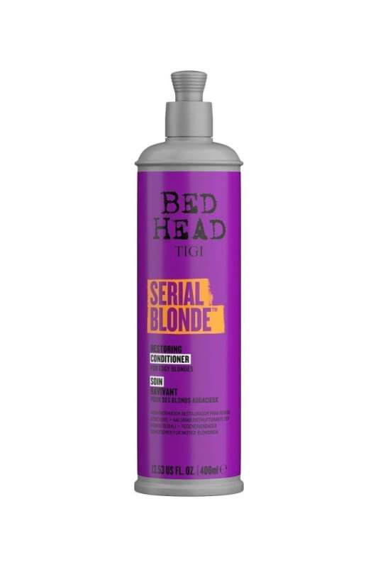 Tigi Bed Head Serial Blonde Restoring Conditioner 400 ml - Sararan ve Yıpranmış Sarı Saçlar İçin Onarıcı ve Tonlayıcı Saç Kremi - 1