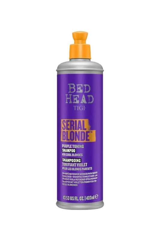 Tigi Bed Head Serial Blonde Purple Toning Şampuan 400 ml - Sarı Tonları Nötralize Eden Mor Şampuan - 1