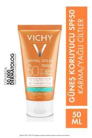 Vichy Capital Soleil Spf50+ Mattifying Face Fluid Dry Touch Yüz için Güneş Kremi 50ml - Vichy