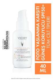 Vichy Capital Soleil UV SPF 50+ | Foto Yaşlanma Karşıtı Hafif Dokulu Güneş Kremi 40 ml - Vichy