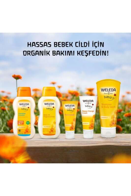 Weleda Baby Calendula Weather Protection Yüz Kremi 30 ml | Bebekler İçin Koruyucu Nemlendirici Krem - 4